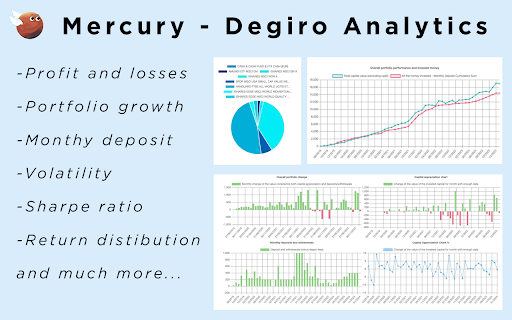 Mercury: Degiro Portfolio Tracking